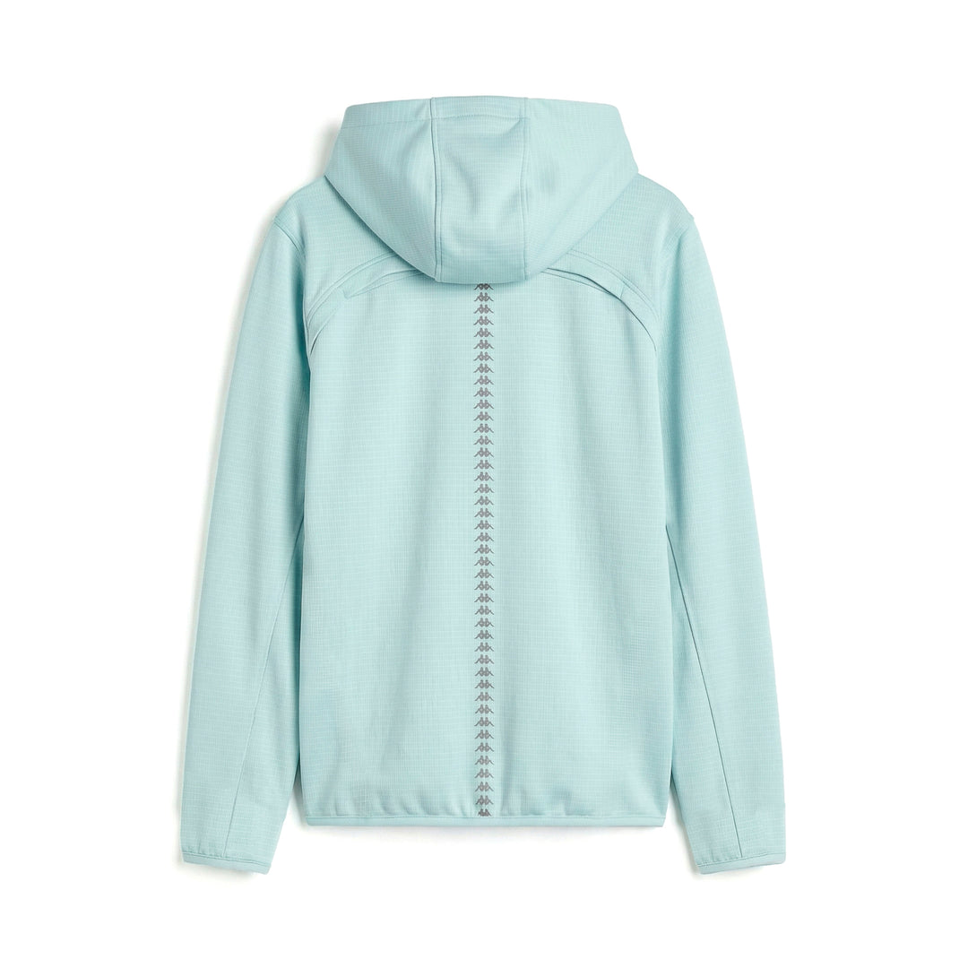 Veste de course bleue pour femme, coupe classique, en tissu déperlant main