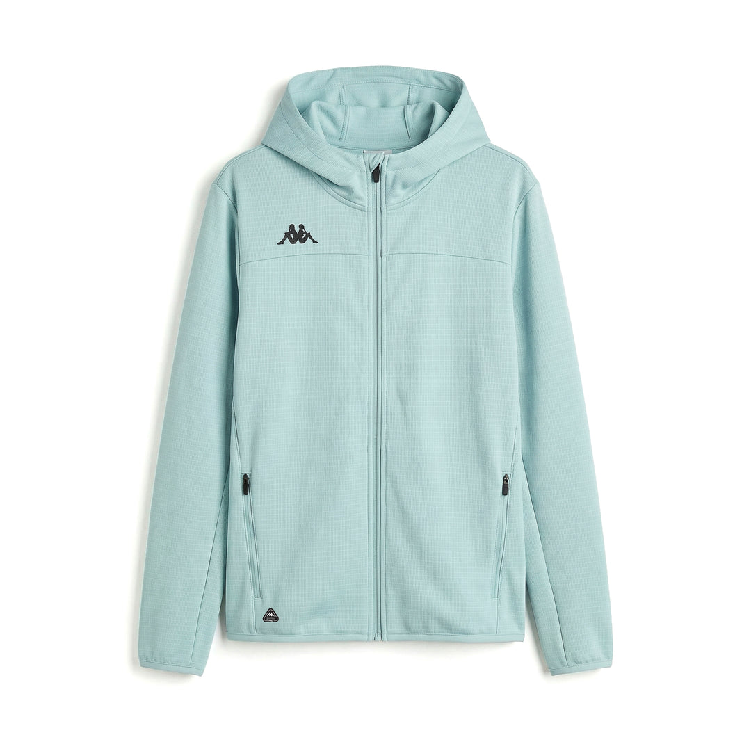 Veste de course bleue pour femme, coupe classique, en tissu déperlant 01
