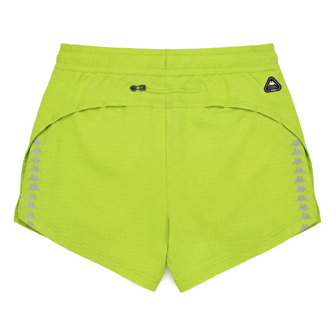 Green Women's Regular Fit Sport Shorts with Inner Mesh Briefs main