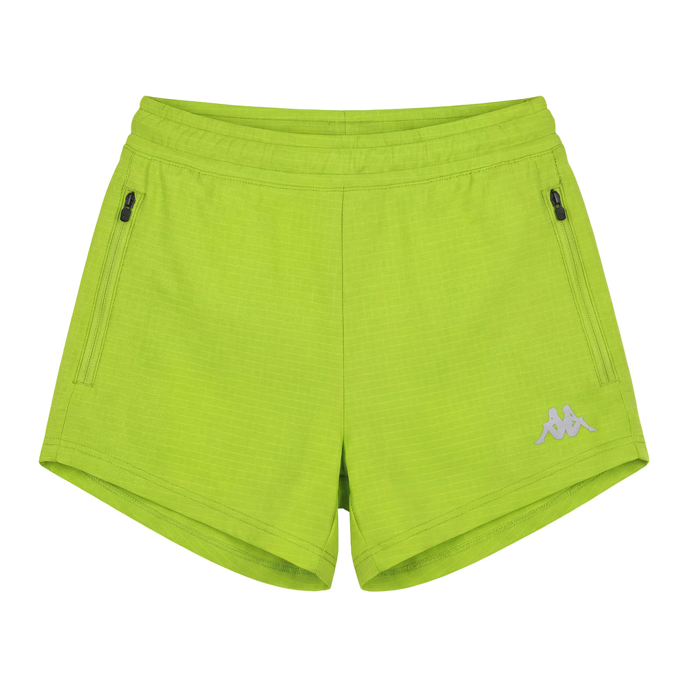 Green Women's Regular Fit Sport Shorts with Inner Mesh Briefs 02