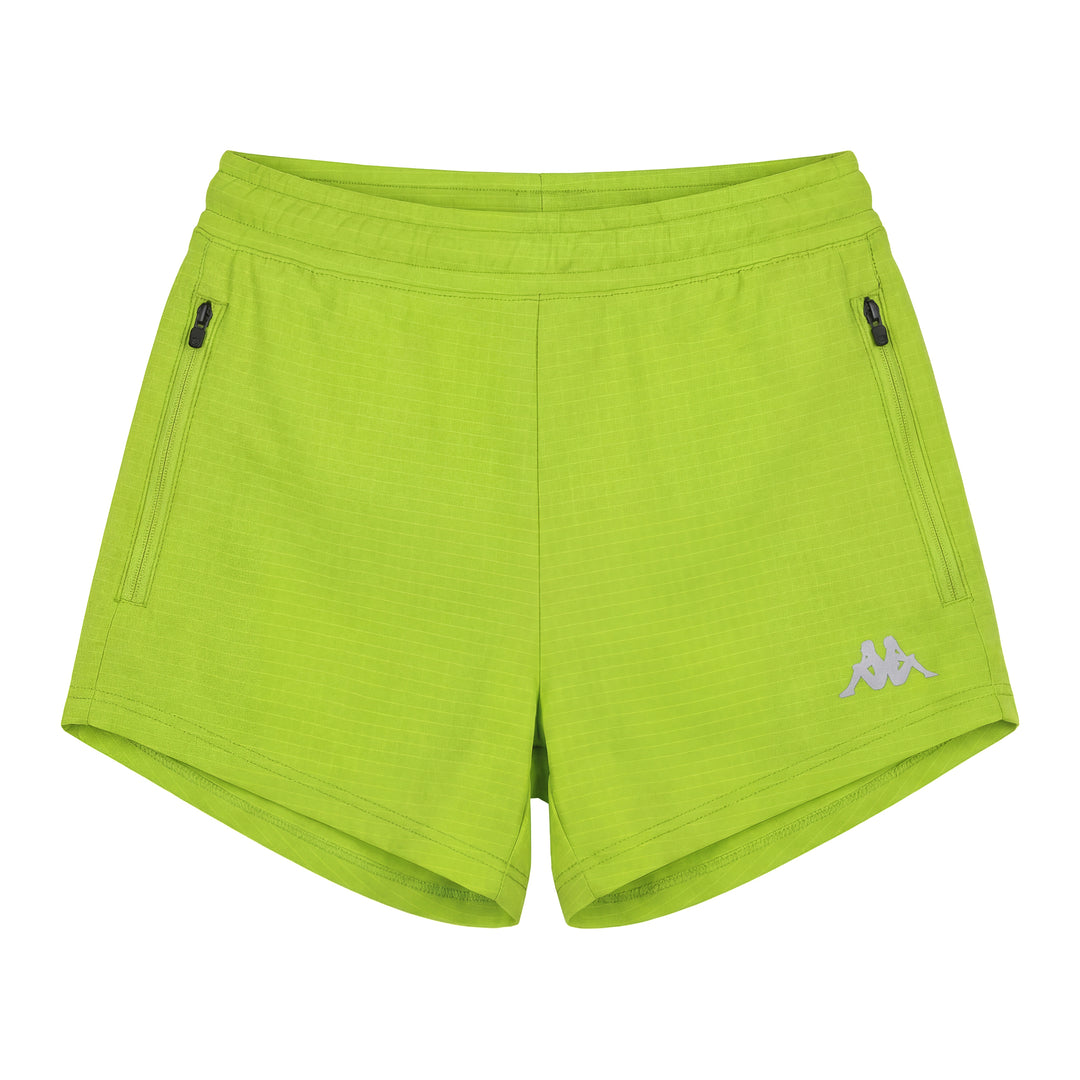 Green Women's Regular Fit Sport Shorts with Inner Mesh Briefs main