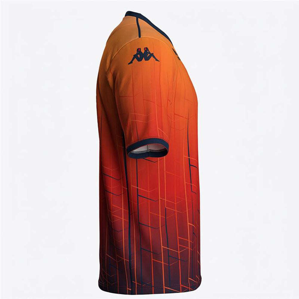 Red Men's Genoa Football Shirt with Raglan Sleeves 02