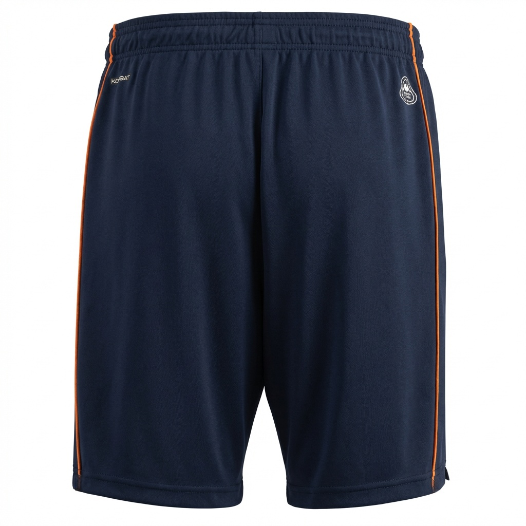 Short de football Genoa bleu pour homme en tissu recyclé main