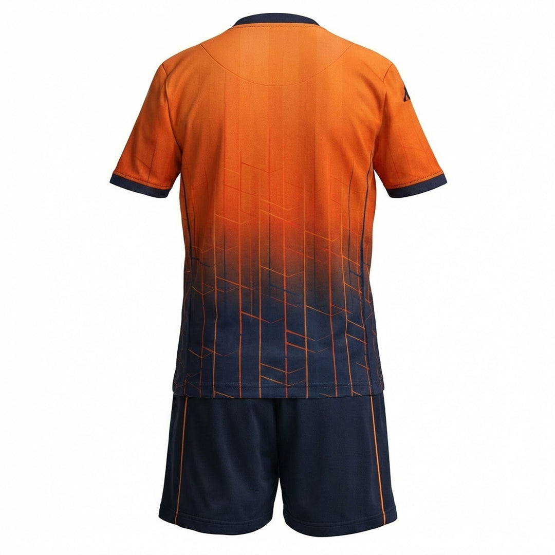 Ensemble short et t-shirt de football unisexe rouge Genoa en tissu interlock de qualité supérieure main
