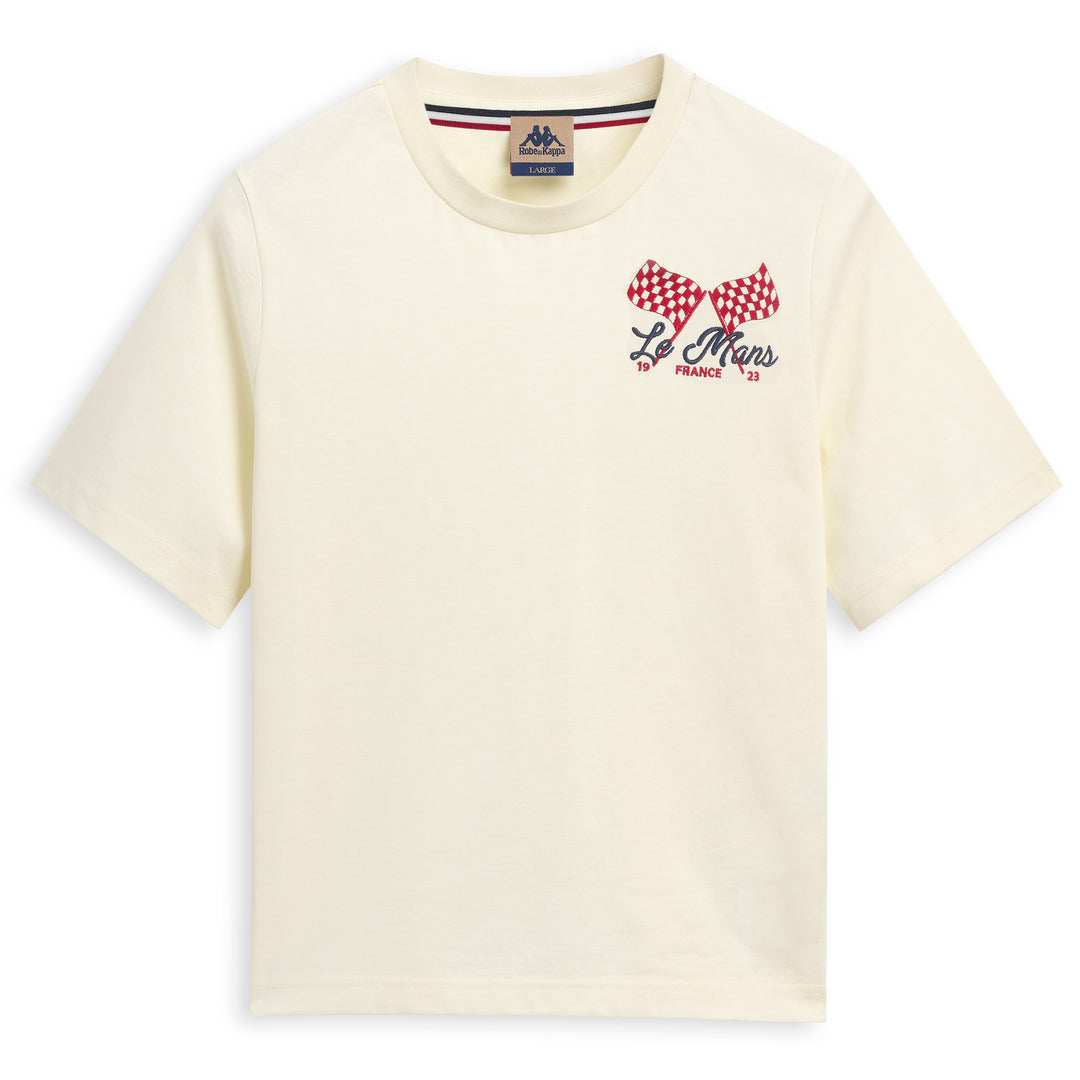 Beige Men's Casual Regular Fit T-Shirt in Cotton Jersey 01