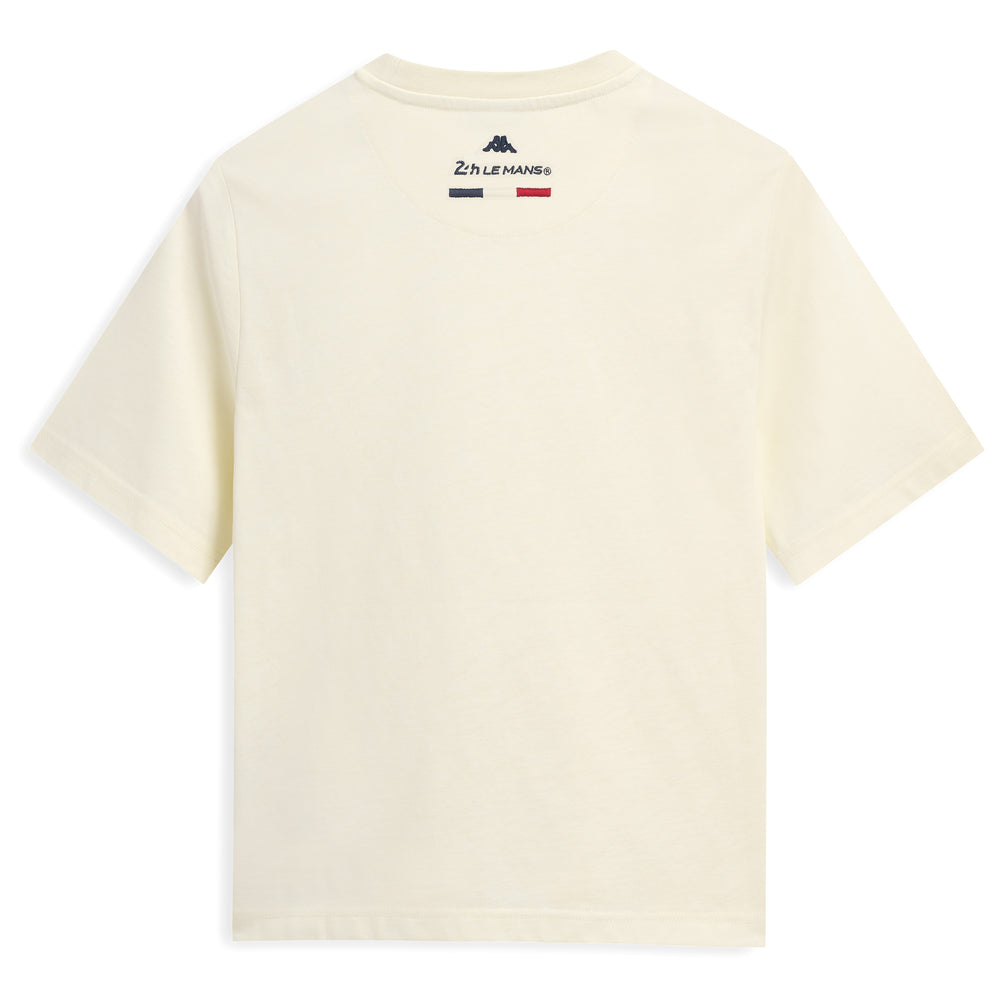 T-shirt beige pour homme, coupe classique décontractée, en jersey de coton 02
