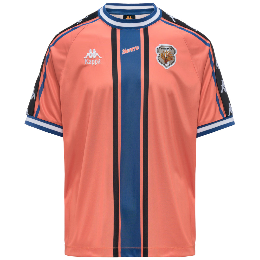 Orange and Blue Men's Over Fit Sportswear T-Shirt 01
