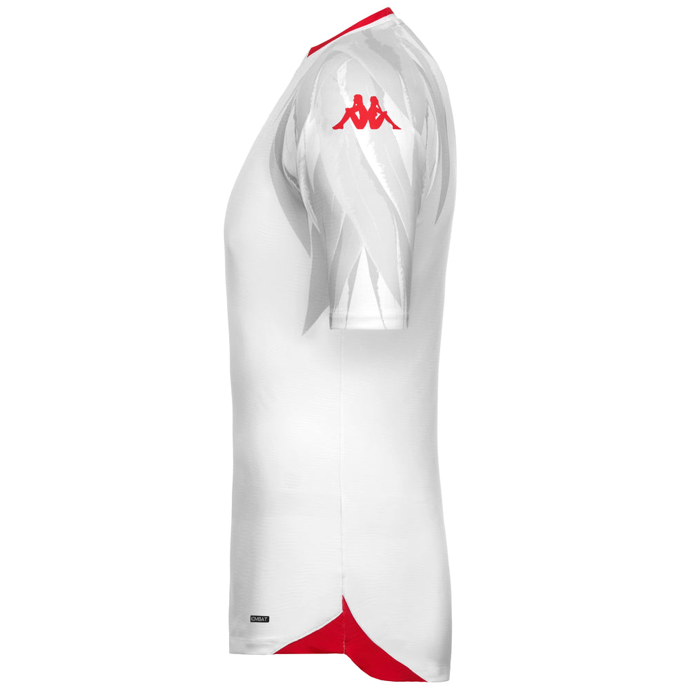 Maglia da calcio bianca da uomo della Tunisia, vestibilità regolare, in poliestere riciclato. 02