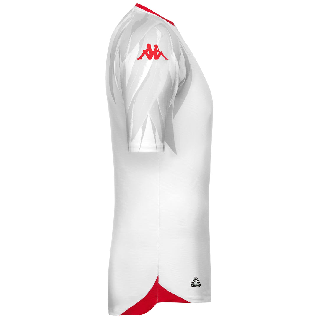White Men's Tunisia Football Shirt in Regular Fit Recycled Polyester main