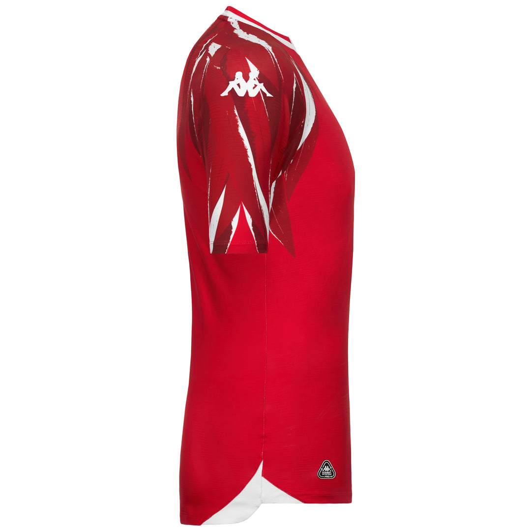Red Men's Tunisia Football Shirt in Regular Fit Recycled Polyester main