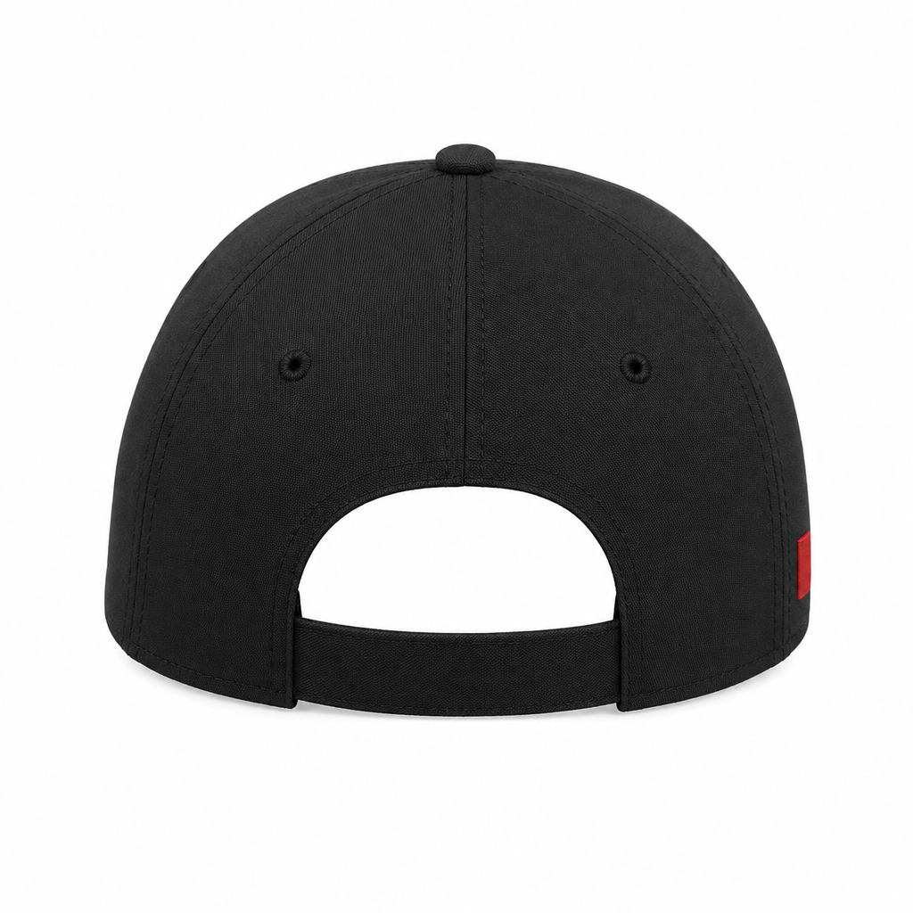 Black Unisex Cotton Cap for Soccer main
