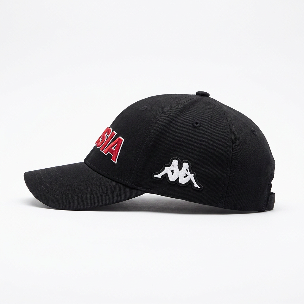 Black Unisex Cotton Cap for Soccer main