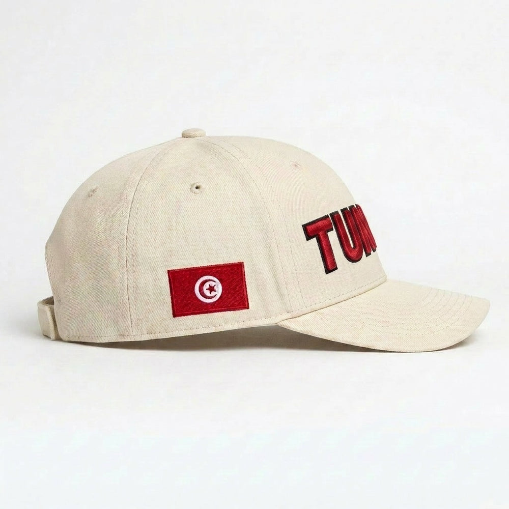White Unisex Cotton Cap for Soccer 02