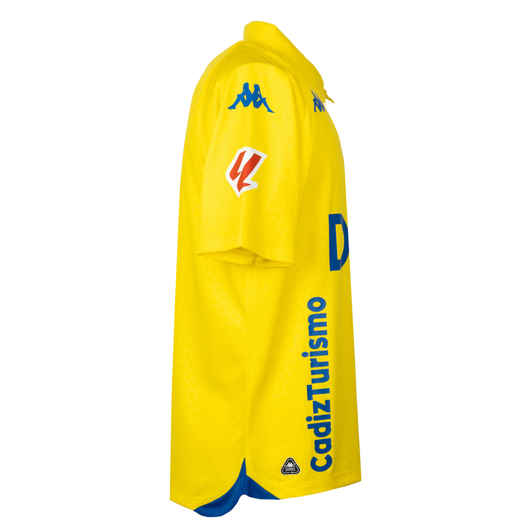 Yellow Men's Cádiz CF Football Jersey in Recycled Polyester main