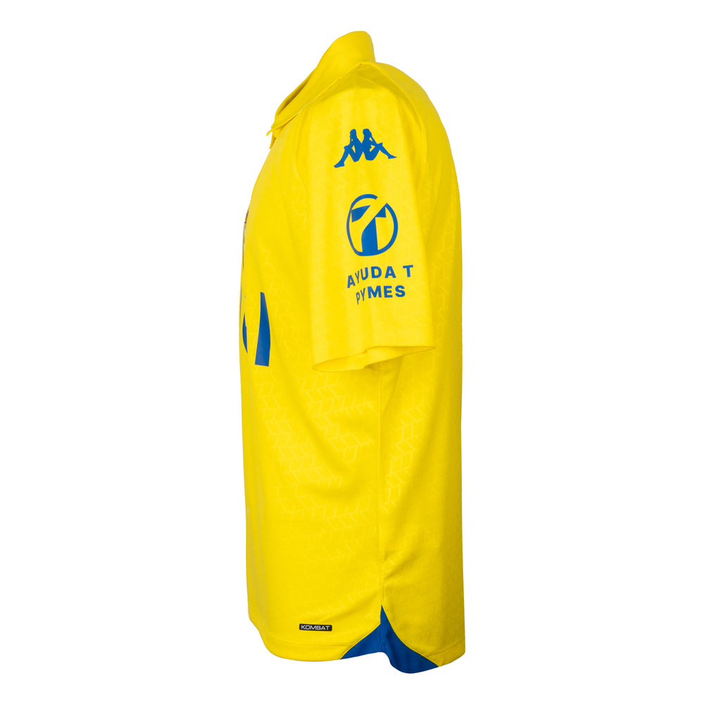 Yellow Men's Cádiz CF Football Jersey in Recycled Polyester 02