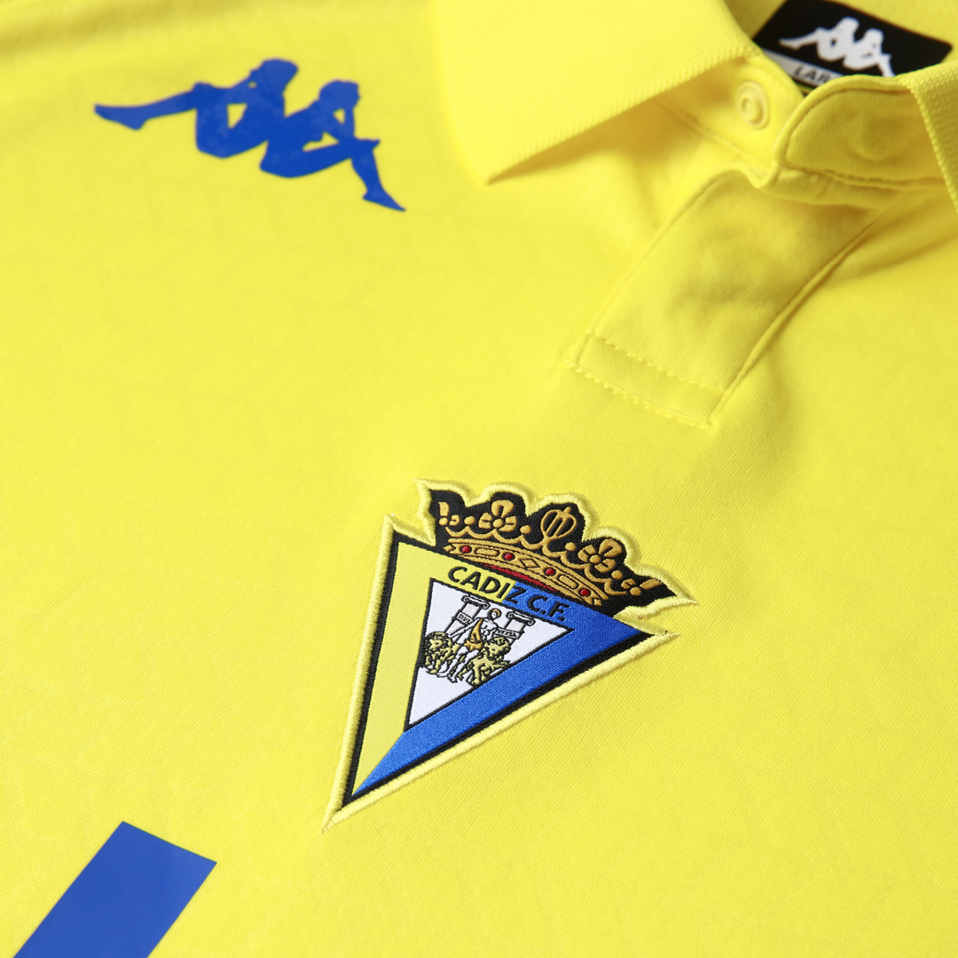 Maillot de football jaune pour homme du Cádiz CF en polyester recyclé main
