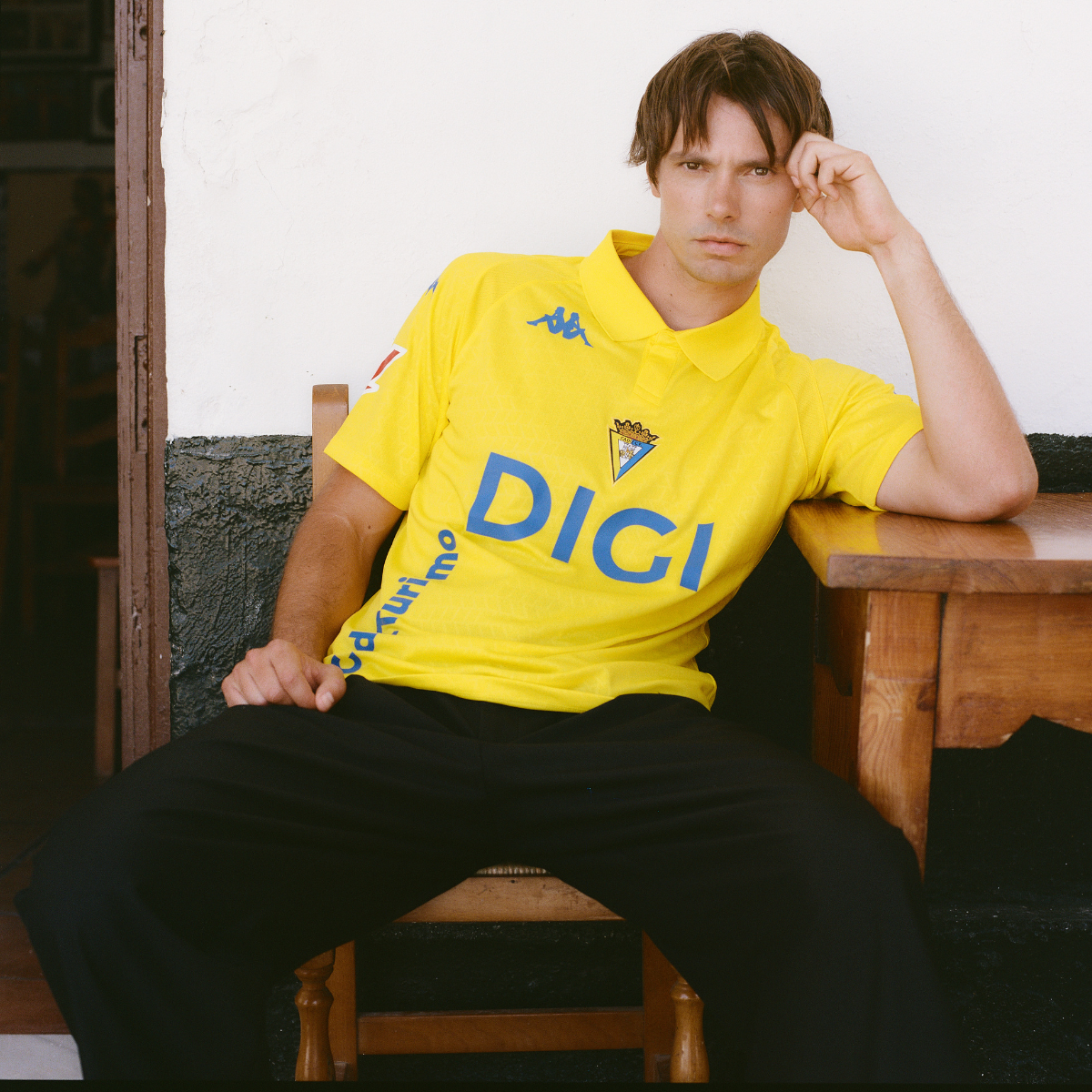 Yellow Men's Cádiz Soccer Jersey | Kappa