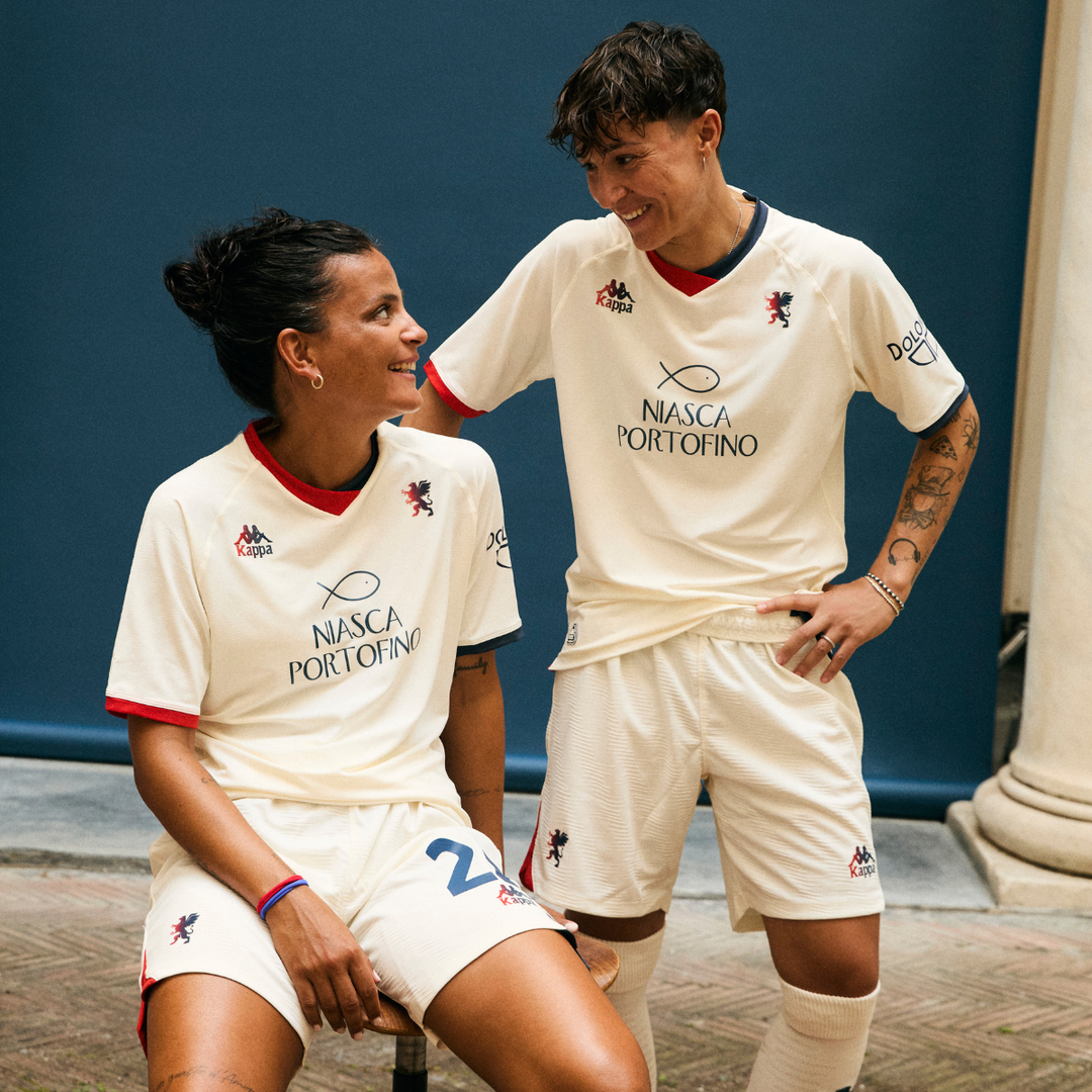 Short de football blanc Genoa pour homme, léger et respirant main