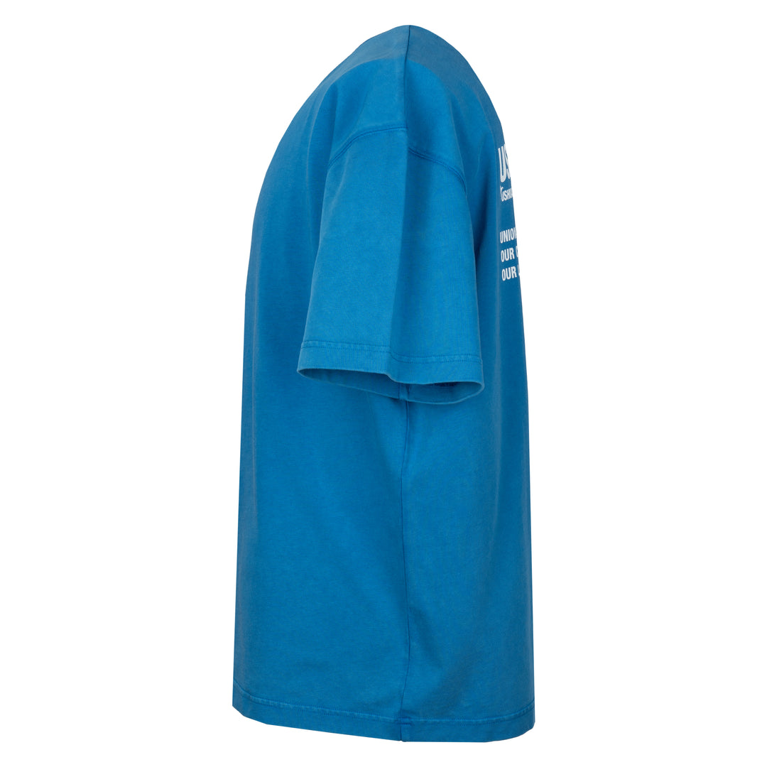 Blue Men's Oversize Sportswear T-Shirt in Soft Cotton main