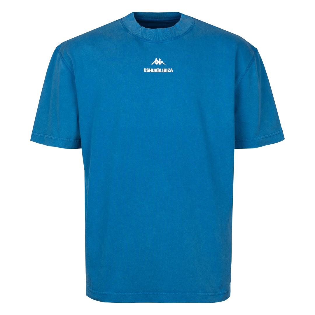 Blue Men's Oversize Sportswear T-Shirt in Soft Cotton 01