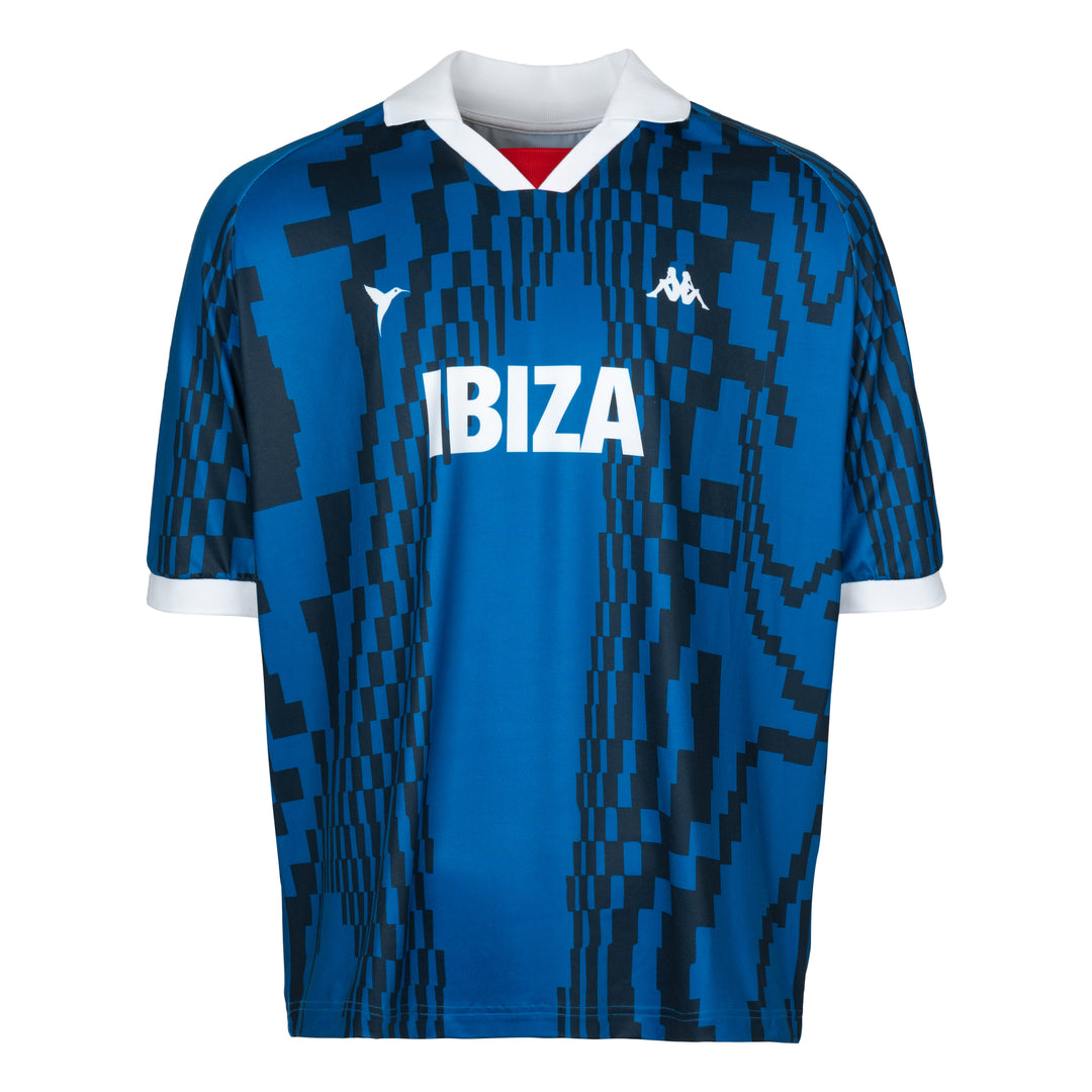 Blue Unisex Sportswear Oversize Fit Polo Shirt 01