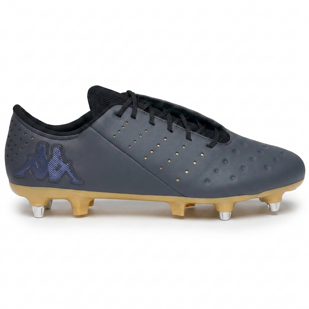 Black Men's Low Cut Soccer Shoes for Soft Grounds 02