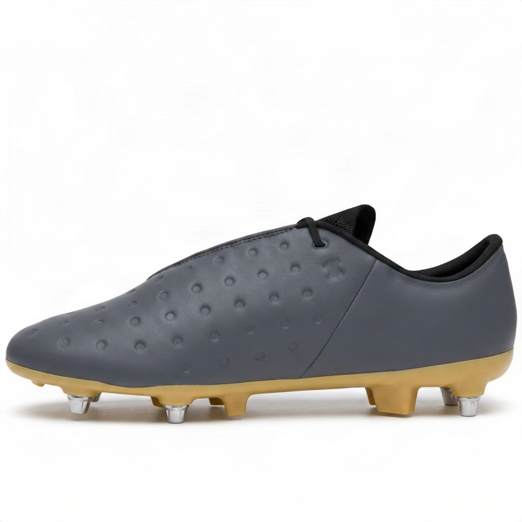 Black Men's Low Cut Soccer Shoes for Soft Grounds main