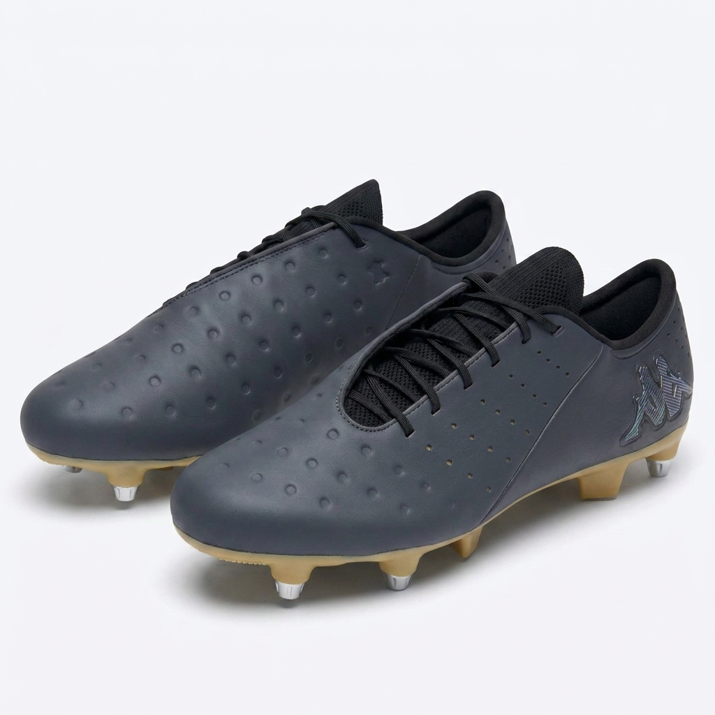 Black Men's Low Cut Soccer Shoes for Soft Grounds main