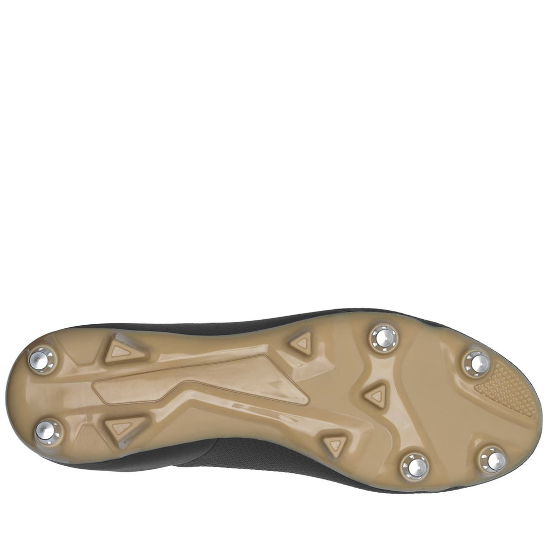 Scarpe da calcio tecniche basse da uomo, grigie e gialle. main