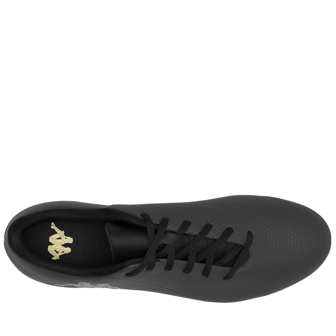 Scarpe da calcio tecniche basse da uomo, grigie e gialle. main