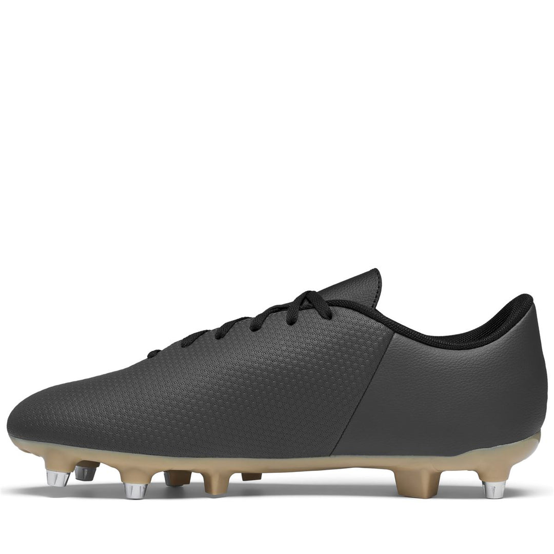 Scarpe da calcio tecniche basse da uomo, grigie e gialle. main