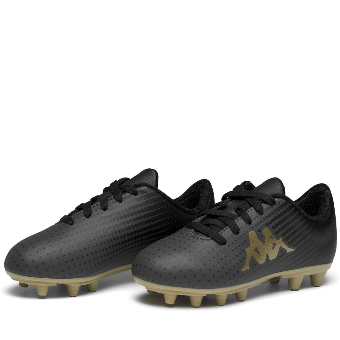 Scarpe da calcio tecniche grigie da ragazzo per terreni compatti. main