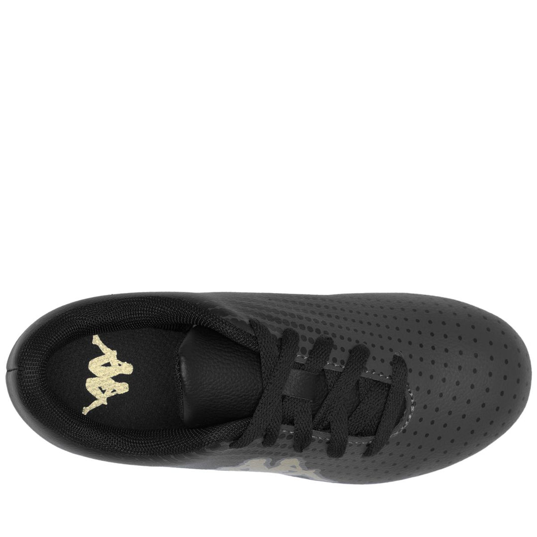Scarpe da calcio tecniche grigie da ragazzo per terreni compatti. main