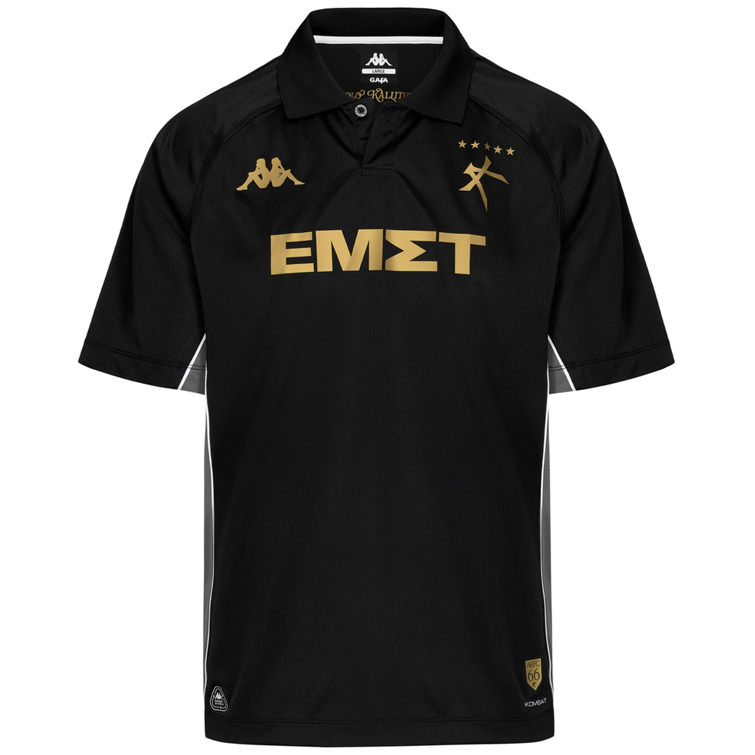 Black Men's Active Soccer Shirt 01