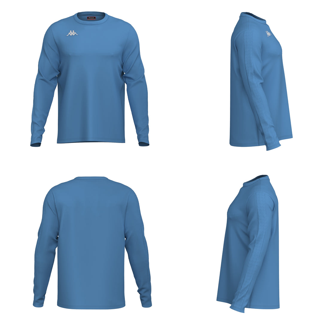 Light blue Men's Long Sleeve Training Shirt 01