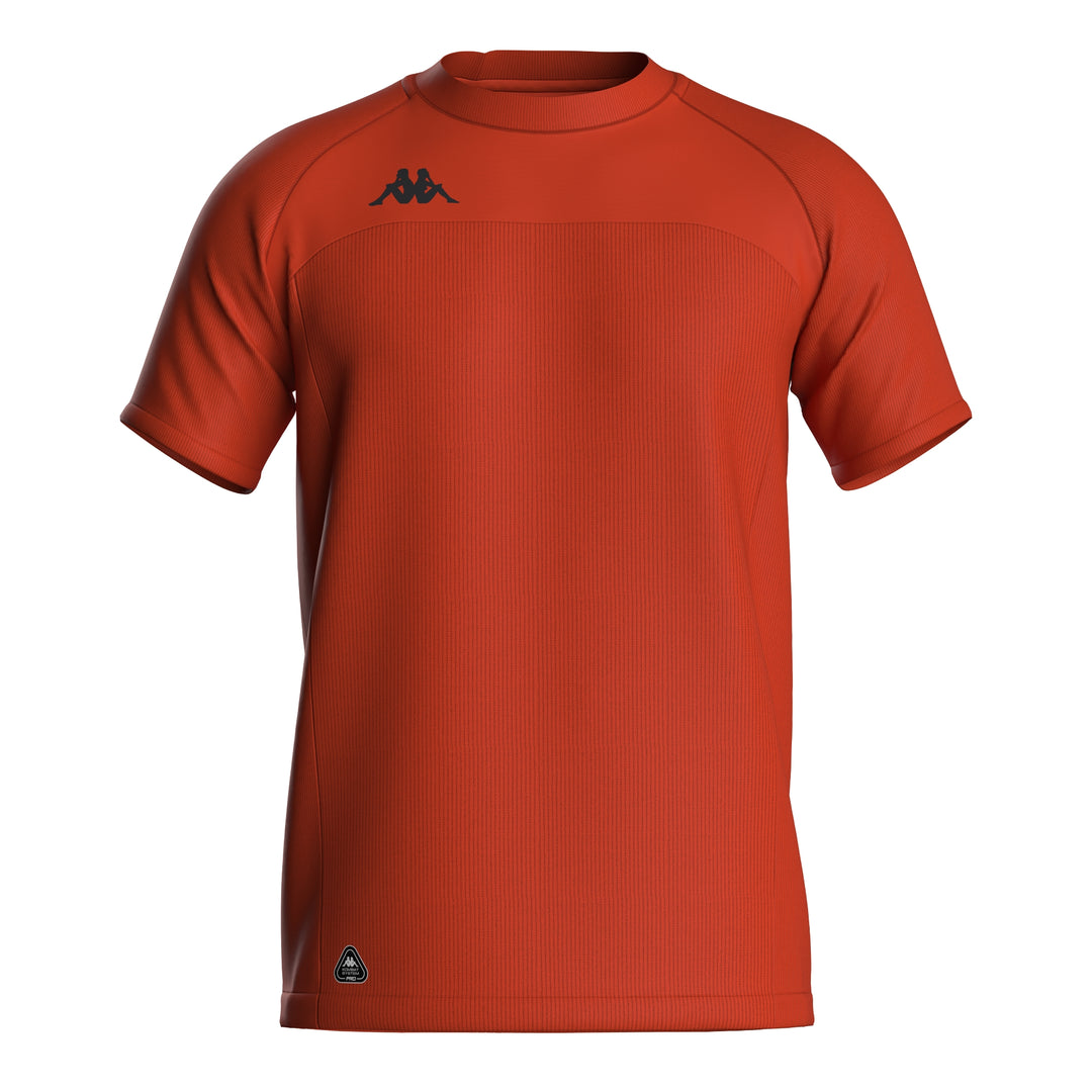 Camiseta de entrenamiento sin costuras de corte regular para hombre color naranja 01