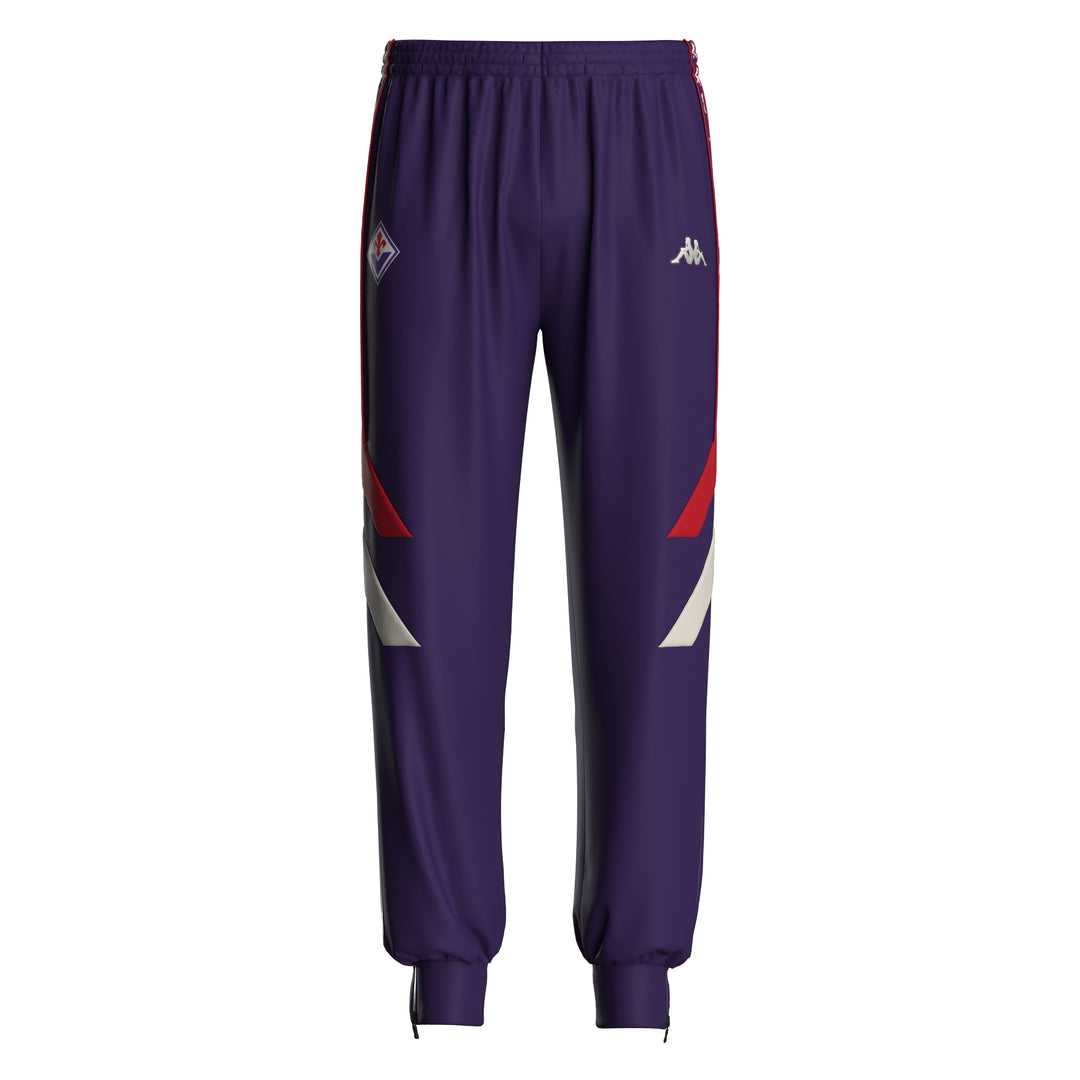 Violet Men's Oversize Soccer Pants with Fiorentina Team Patch 01