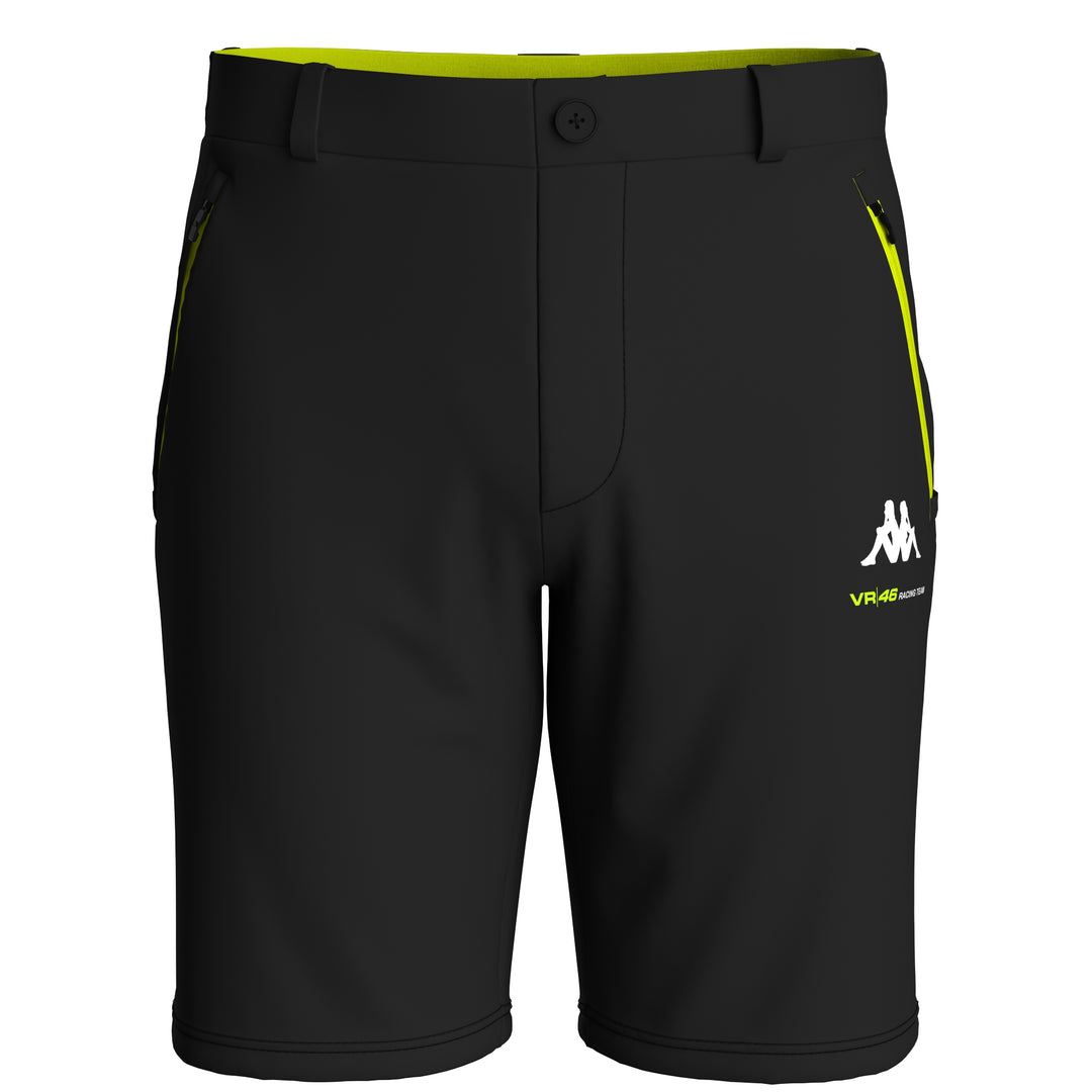 Black Men's Cargo Shorts with Hydro-Way Protection for Motorcycling 01