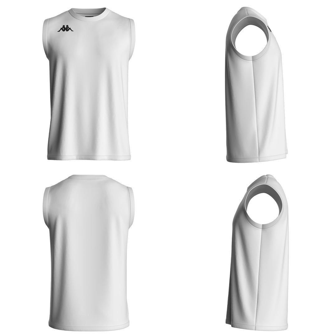 White Men's Regular Fit Training Tank Top 01