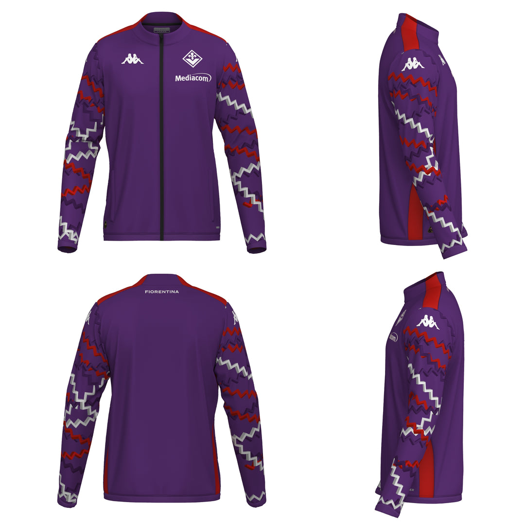Sudadera polar de fútbol de corte slim del Deportivo de La Coruña en violeta para hombre 01