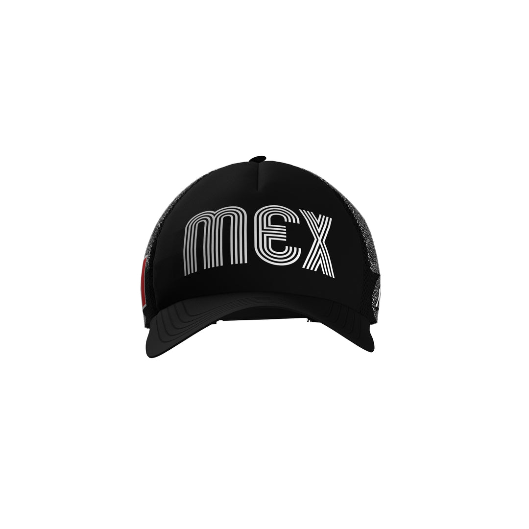 Black Unisex Ski Cap with Polyester Mesh 01