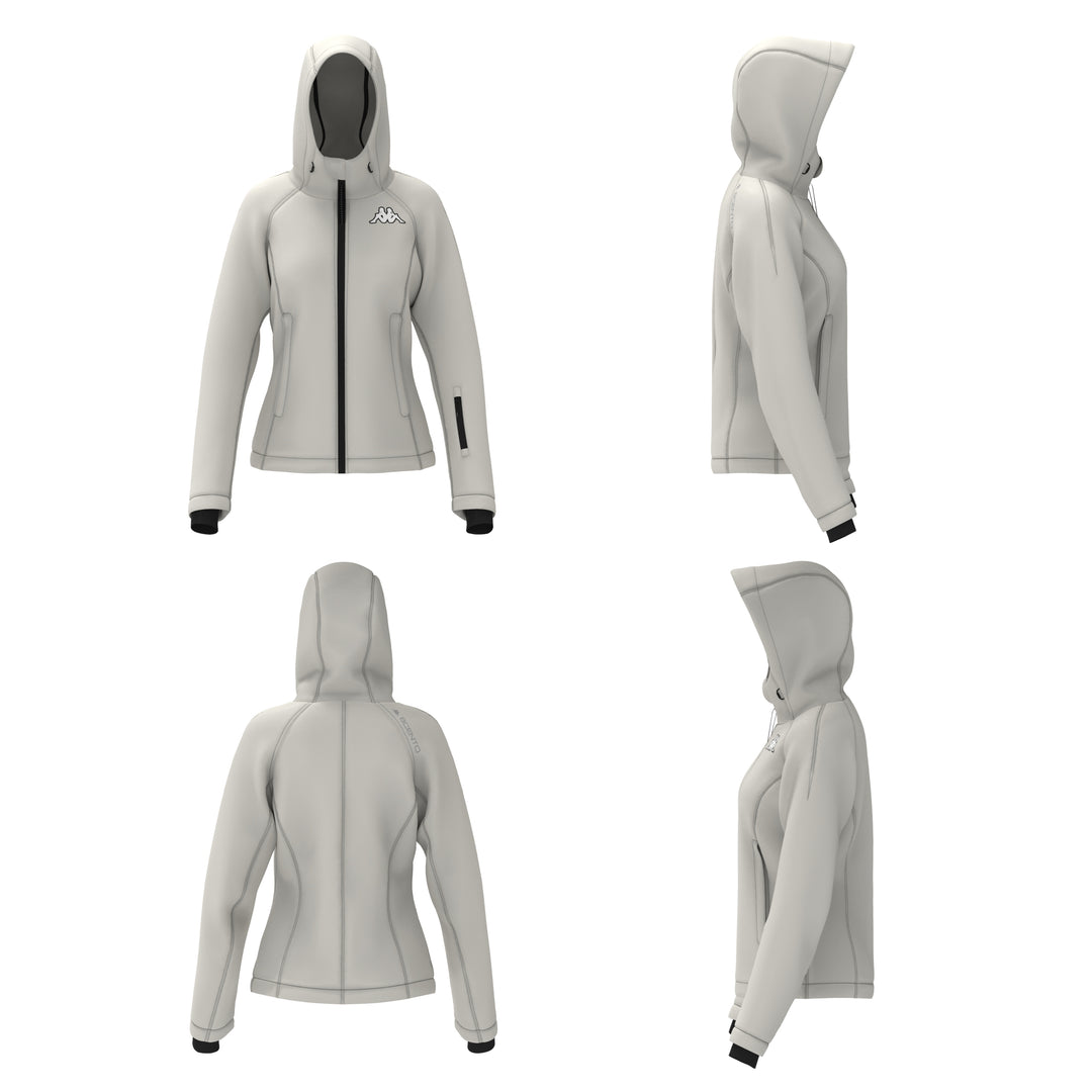 White Women's Regular Fit Waterproof Softshell Ski Jacket main