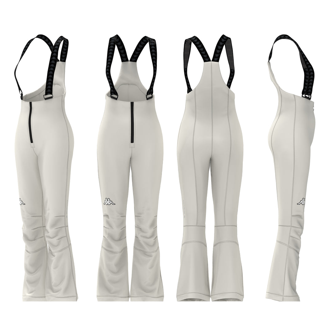 White Women's Slim Fit Ski Trousers with Waterproof Protection main