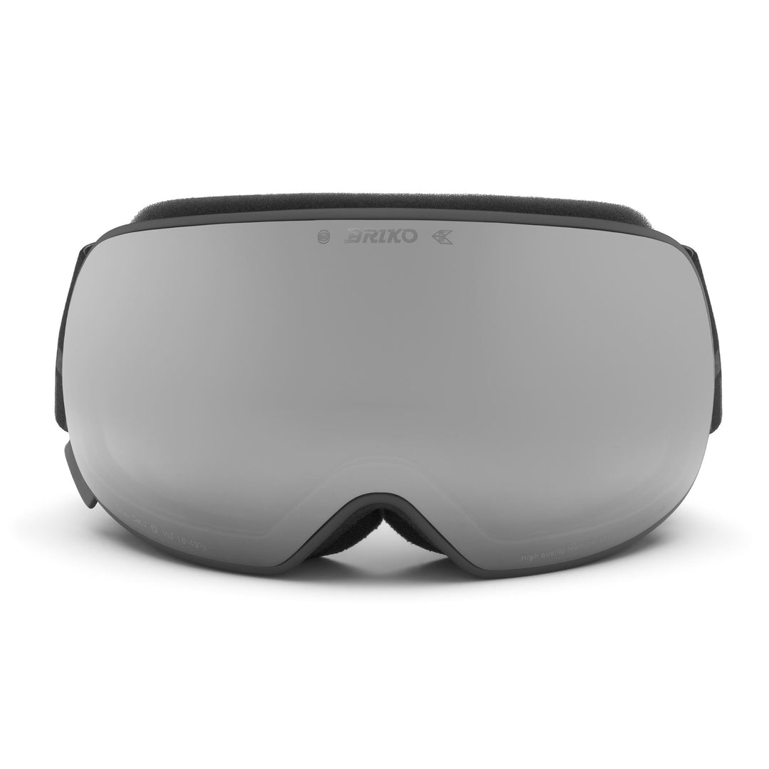 Masque de ski unisexe gris à aimant interchangeable avec lentille supplémentaire 01