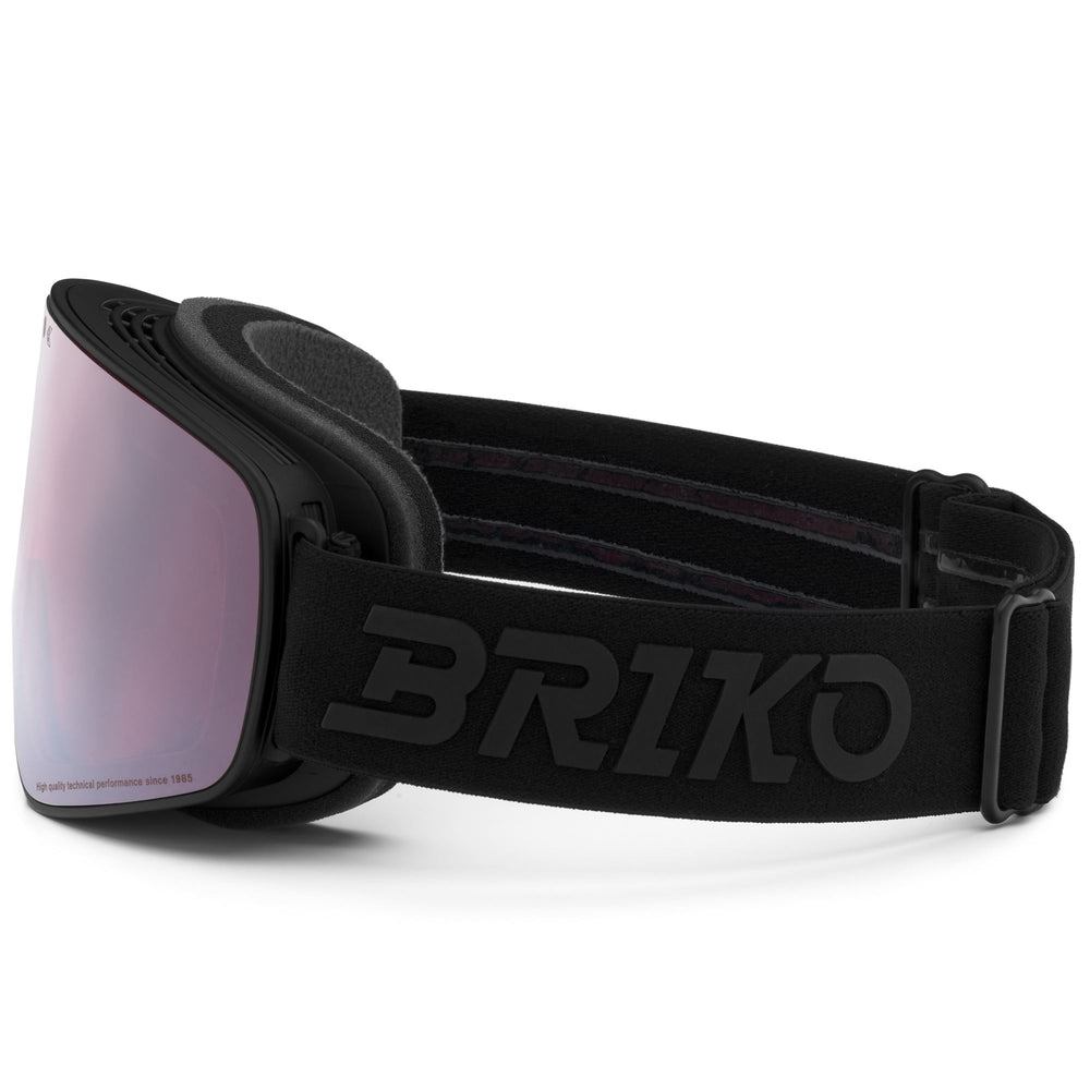 Lunettes de ski cylindriques noires unisexes avec revêtement antibuée 02