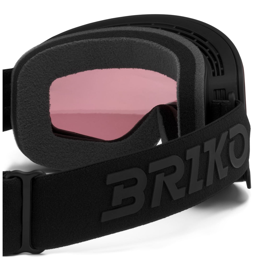 Lunettes de ski cylindriques noires unisexes avec revêtement antibuée main