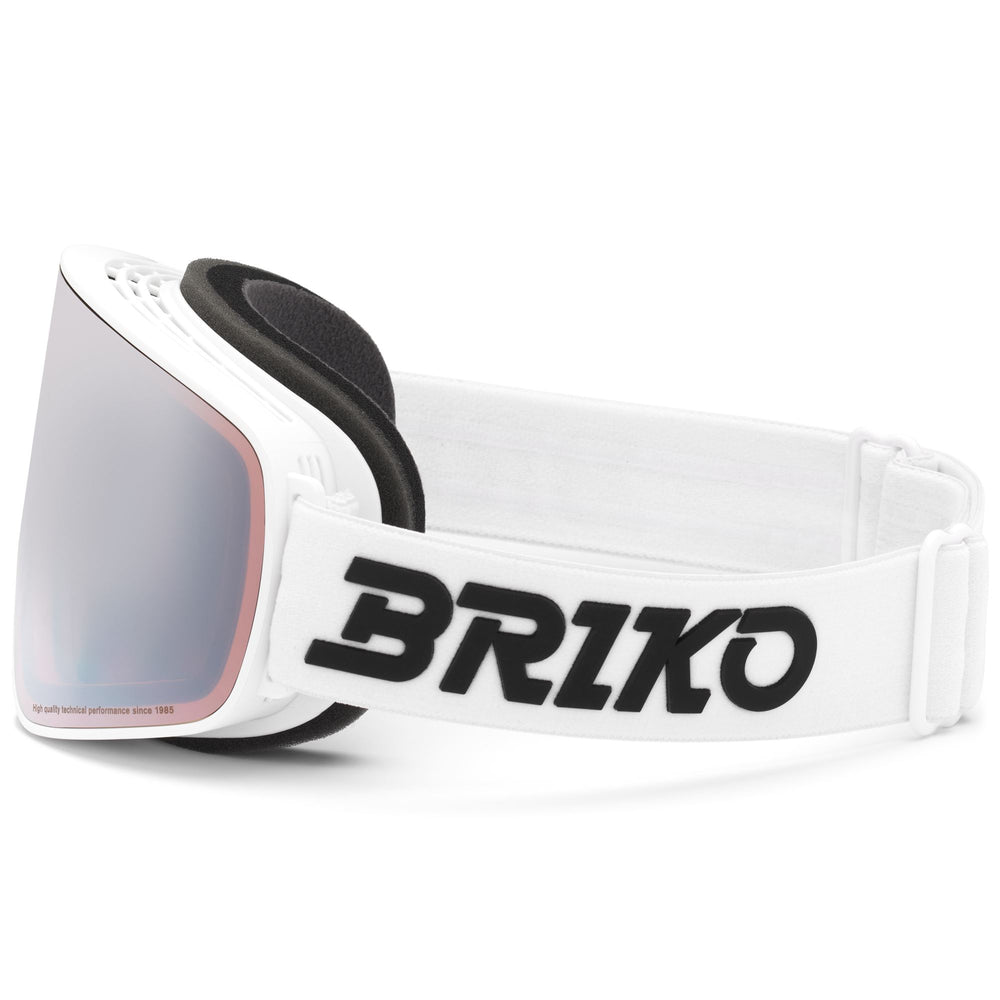 Lunettes de ski cylindriques blanches unisexes avec revêtement antibuée 02