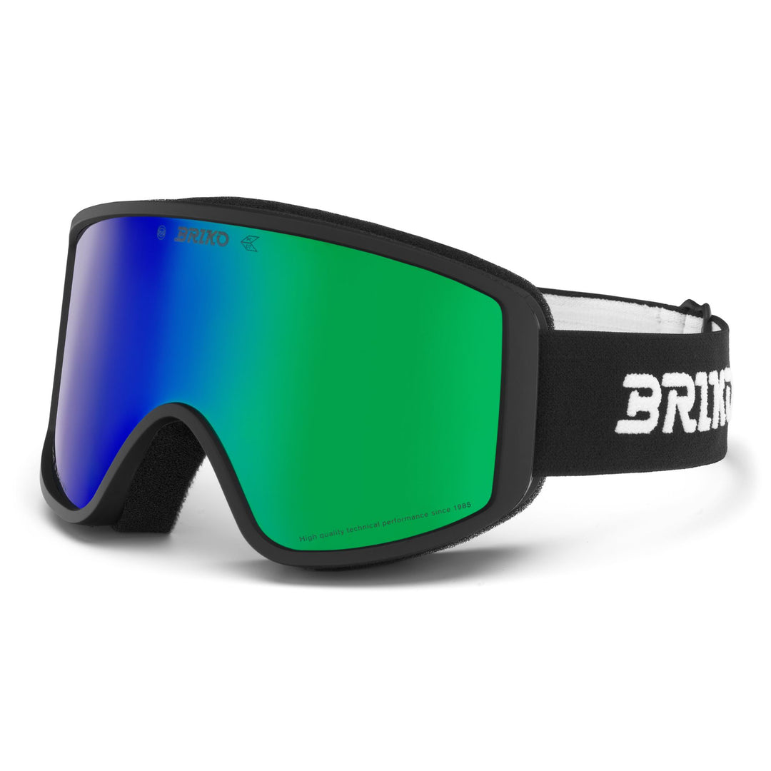 Gafas negras de esquí unisex con doble lente cilíndrica main
