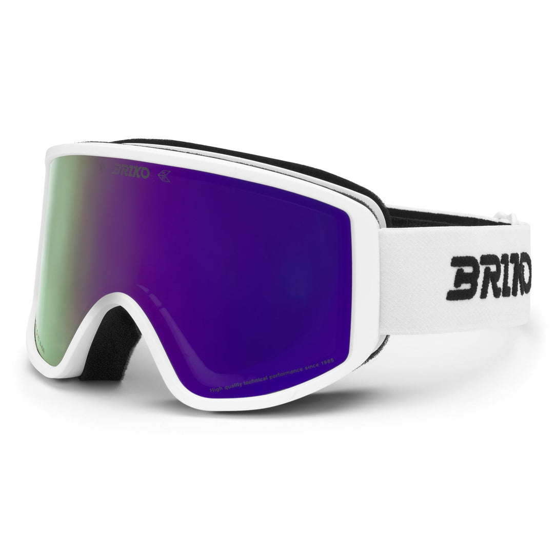 Gafas de esquí blancas unisex con doble lente cilíndrica main