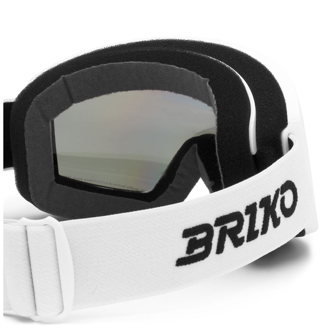 Gafas de esquí blancas unisex con doble lente cilíndrica main